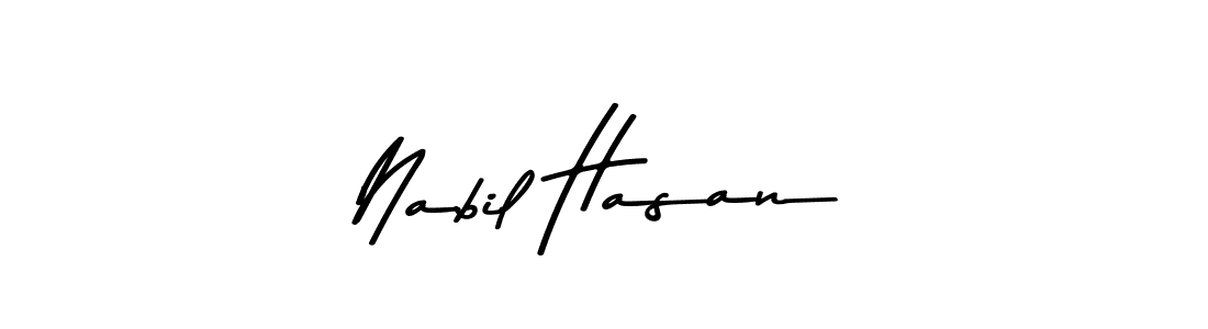 Nabil Hasan stylish signature style. Best Handwritten Sign (Asem Kandis PERSONAL USE) for my name. Handwritten Signature Collection Ideas for my name Nabil Hasan. Nabil Hasan signature style 9 images and pictures png