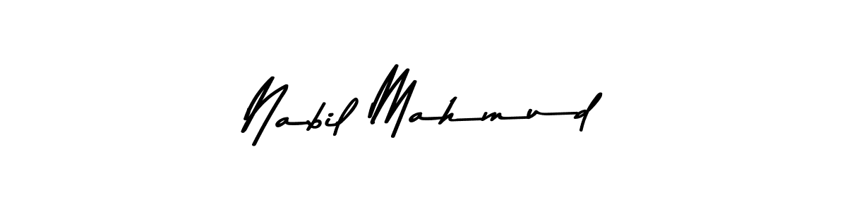 Make a beautiful signature design for name Nabil Mahmud. With this signature (Asem Kandis PERSONAL USE) style, you can create a handwritten signature for free. Nabil Mahmud signature style 9 images and pictures png