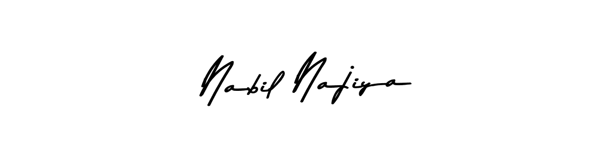 Make a beautiful signature design for name Nabil Najiya. Use this online signature maker to create a handwritten signature for free. Nabil Najiya signature style 9 images and pictures png