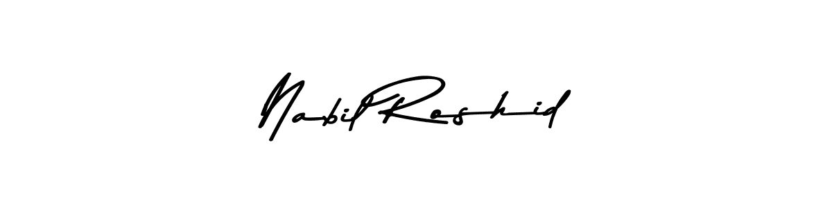 Nabil Roshid stylish signature style. Best Handwritten Sign (Asem Kandis PERSONAL USE) for my name. Handwritten Signature Collection Ideas for my name Nabil Roshid. Nabil Roshid signature style 9 images and pictures png
