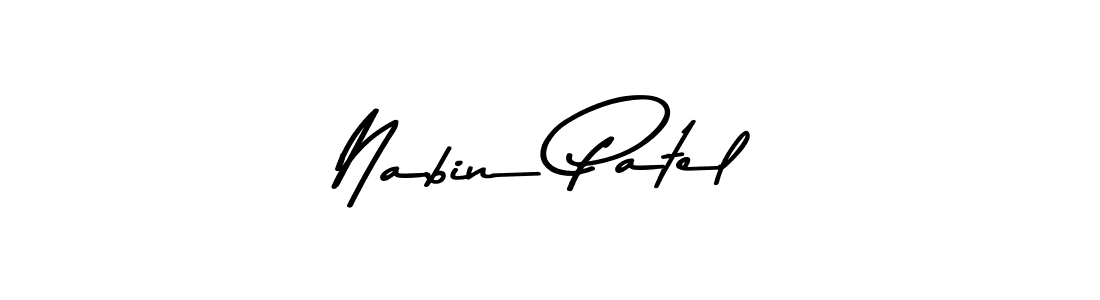 Use a signature maker to create a handwritten signature online. With this signature software, you can design (Asem Kandis PERSONAL USE) your own signature for name Nabin Patel. Nabin Patel signature style 9 images and pictures png