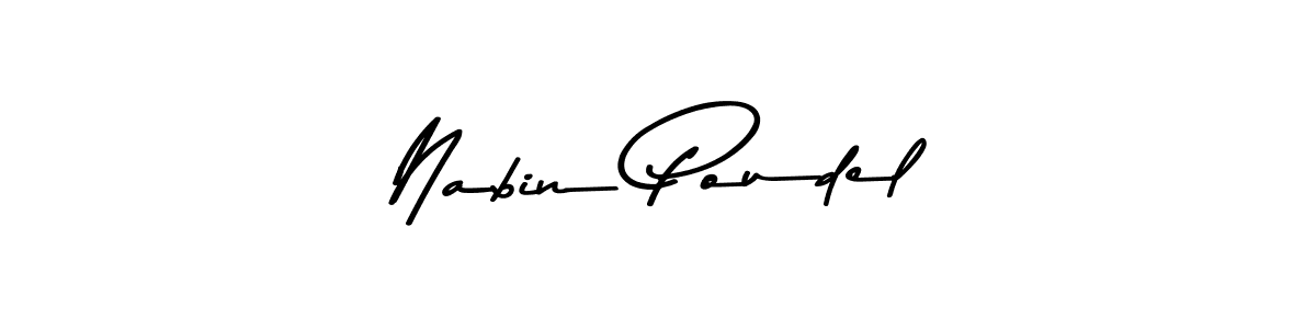 Nabin Poudel stylish signature style. Best Handwritten Sign (Asem Kandis PERSONAL USE) for my name. Handwritten Signature Collection Ideas for my name Nabin Poudel. Nabin Poudel signature style 9 images and pictures png