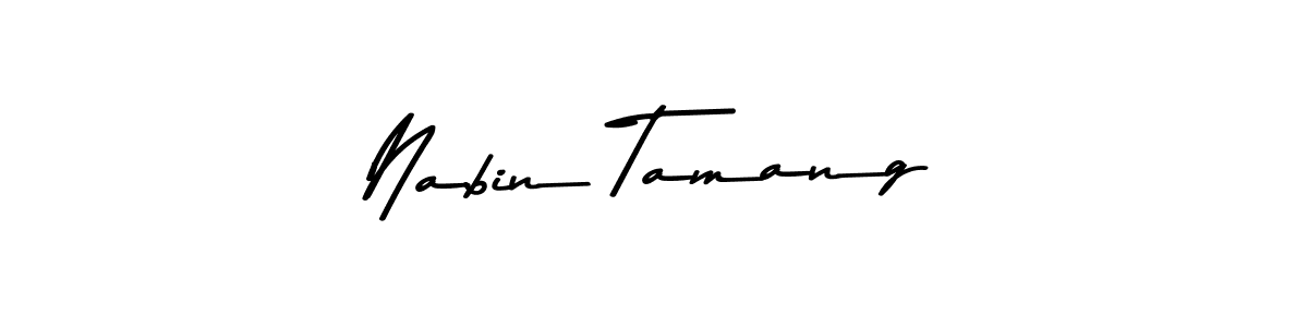 Design your own signature with our free online signature maker. With this signature software, you can create a handwritten (Asem Kandis PERSONAL USE) signature for name Nabin Tamang. Nabin Tamang signature style 9 images and pictures png