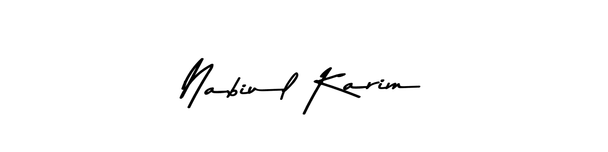 Make a beautiful signature design for name Nabiul Karim. With this signature (Asem Kandis PERSONAL USE) style, you can create a handwritten signature for free. Nabiul Karim signature style 9 images and pictures png