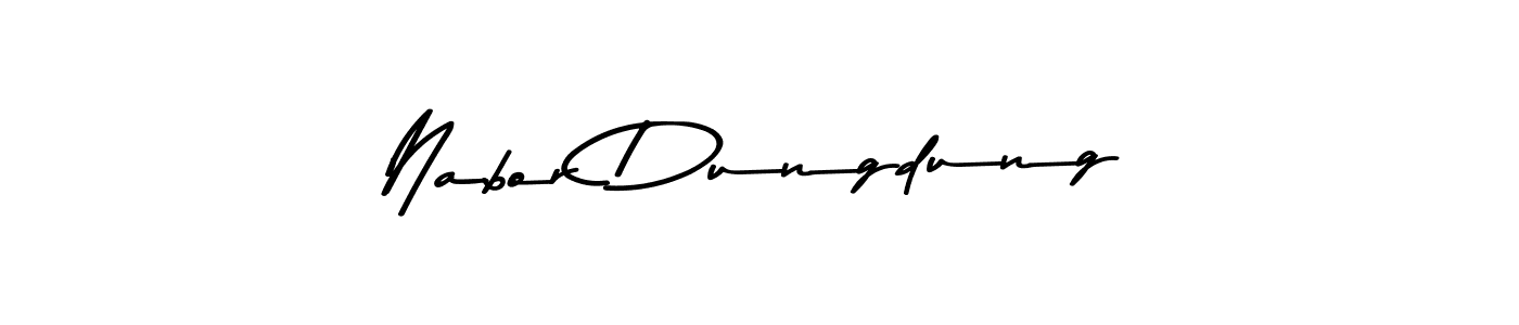 How to make Nabor Dungdung name signature. Use Asem Kandis PERSONAL USE style for creating short signs online. This is the latest handwritten sign. Nabor Dungdung signature style 9 images and pictures png