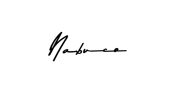 Design your own signature with our free online signature maker. With this signature software, you can create a handwritten (Asem Kandis PERSONAL USE) signature for name Nabuco. Nabuco signature style 9 images and pictures png