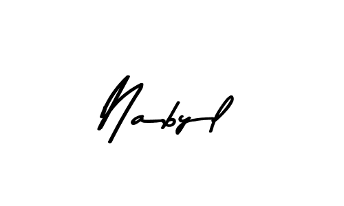 This is the best signature style for the Nabyl name. Also you like these signature font (Asem Kandis PERSONAL USE). Mix name signature. Nabyl signature style 9 images and pictures png