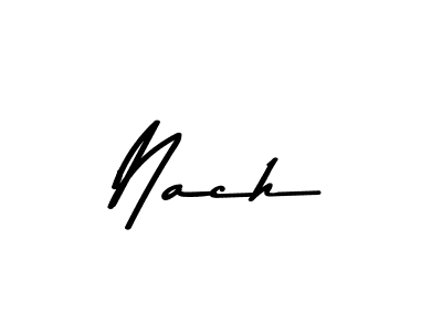 Create a beautiful signature design for name Nach. With this signature (Asem Kandis PERSONAL USE) fonts, you can make a handwritten signature for free. Nach signature style 9 images and pictures png