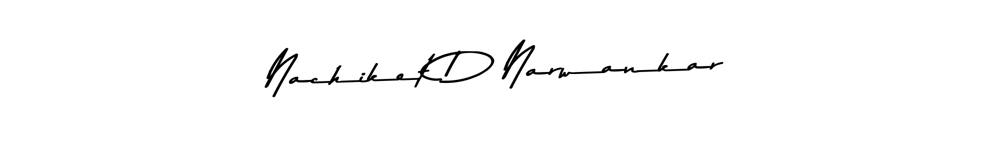 Design your own signature with our free online signature maker. With this signature software, you can create a handwritten (Asem Kandis PERSONAL USE) signature for name Nachiket D Narwankar. Nachiket D Narwankar signature style 9 images and pictures png