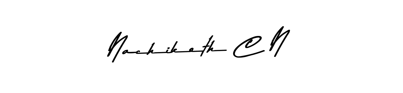 Nachiketh C N stylish signature style. Best Handwritten Sign (Asem Kandis PERSONAL USE) for my name. Handwritten Signature Collection Ideas for my name Nachiketh C N. Nachiketh C N signature style 9 images and pictures png