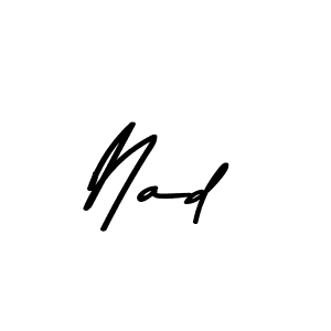 Use a signature maker to create a handwritten signature online. With this signature software, you can design (Asem Kandis PERSONAL USE) your own signature for name Nad. Nad signature style 9 images and pictures png