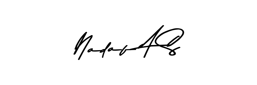 Use a signature maker to create a handwritten signature online. With this signature software, you can design (Asem Kandis PERSONAL USE) your own signature for name Nadaf A S. Nadaf A S signature style 9 images and pictures png