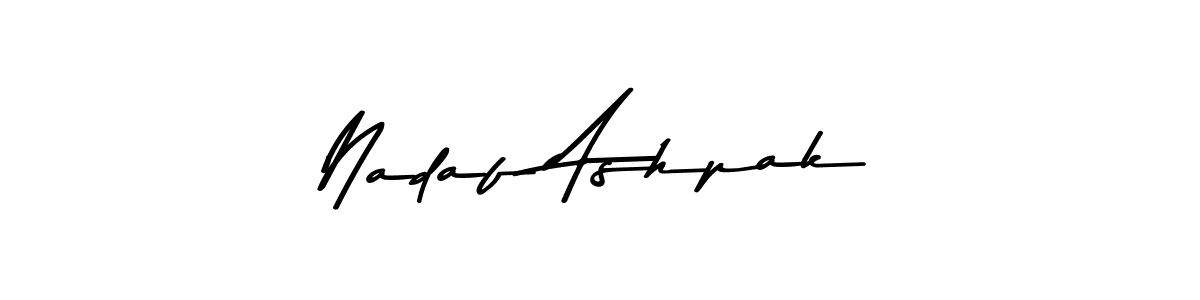 Create a beautiful signature design for name Nadaf Ashpak. With this signature (Asem Kandis PERSONAL USE) fonts, you can make a handwritten signature for free. Nadaf Ashpak signature style 9 images and pictures png