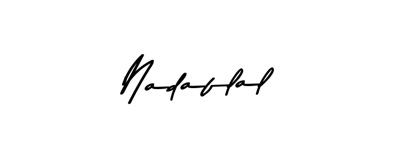 Use a signature maker to create a handwritten signature online. With this signature software, you can design (Asem Kandis PERSONAL USE) your own signature for name Nadaflal. Nadaflal signature style 9 images and pictures png