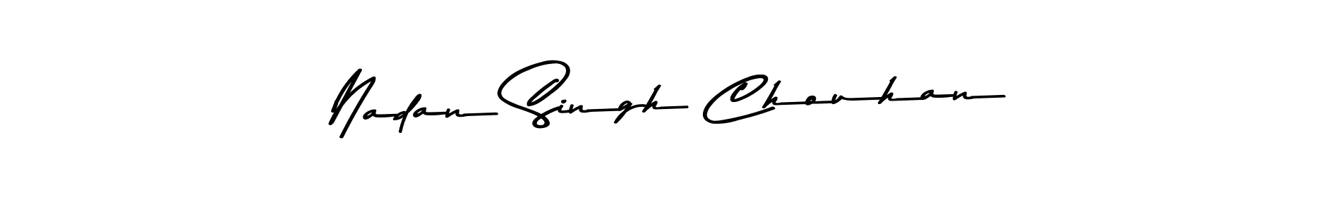 You should practise on your own different ways (Asem Kandis PERSONAL USE) to write your name (Nadan Singh Chouhan) in signature. don't let someone else do it for you. Nadan Singh Chouhan signature style 9 images and pictures png