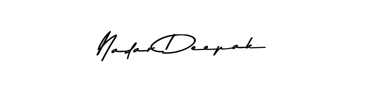 Make a beautiful signature design for name Nadar Deepak. Use this online signature maker to create a handwritten signature for free. Nadar Deepak signature style 9 images and pictures png