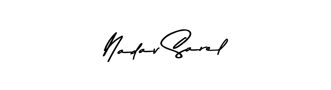 Nadav Sarel stylish signature style. Best Handwritten Sign (Asem Kandis PERSONAL USE) for my name. Handwritten Signature Collection Ideas for my name Nadav Sarel. Nadav Sarel signature style 9 images and pictures png