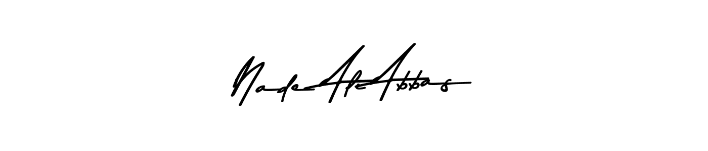 Use a signature maker to create a handwritten signature online. With this signature software, you can design (Asem Kandis PERSONAL USE) your own signature for name Nade Ali Abbas. Nade Ali Abbas signature style 9 images and pictures png