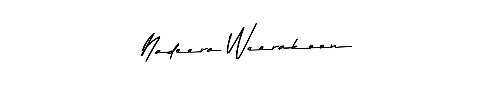 Nadeera Weerakoon stylish signature style. Best Handwritten Sign (Asem Kandis PERSONAL USE) for my name. Handwritten Signature Collection Ideas for my name Nadeera Weerakoon. Nadeera Weerakoon signature style 9 images and pictures png