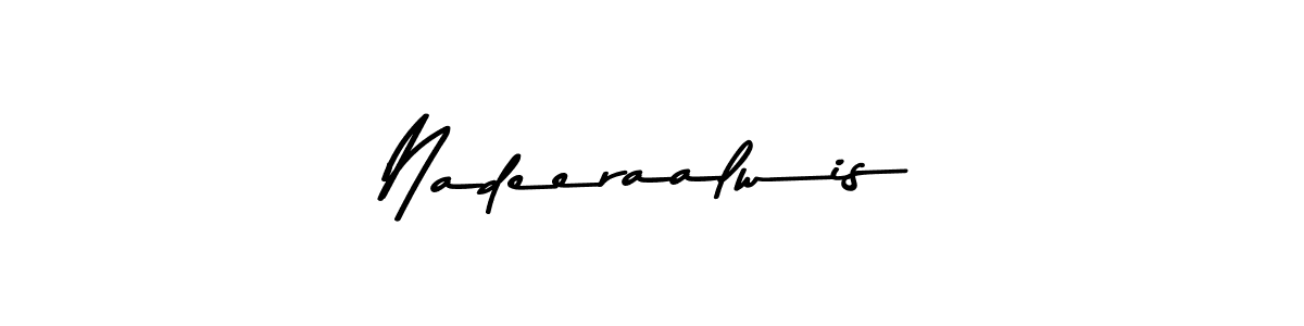 Here are the top 10 professional signature styles for the name Nadeeraalwis. These are the best autograph styles you can use for your name. Nadeeraalwis signature style 9 images and pictures png