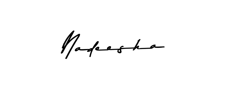 It looks lik you need a new signature style for name Nadeesha. Design unique handwritten (Asem Kandis PERSONAL USE) signature with our free signature maker in just a few clicks. Nadeesha signature style 9 images and pictures png