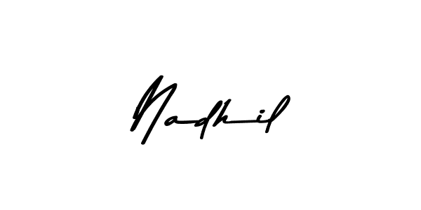 How to make Nadhil signature? Asem Kandis PERSONAL USE is a professional autograph style. Create handwritten signature for Nadhil name. Nadhil signature style 9 images and pictures png