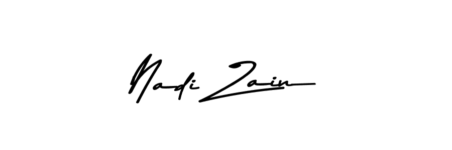Design your own signature with our free online signature maker. With this signature software, you can create a handwritten (Asem Kandis PERSONAL USE) signature for name Nadi Zain. Nadi Zain signature style 9 images and pictures png