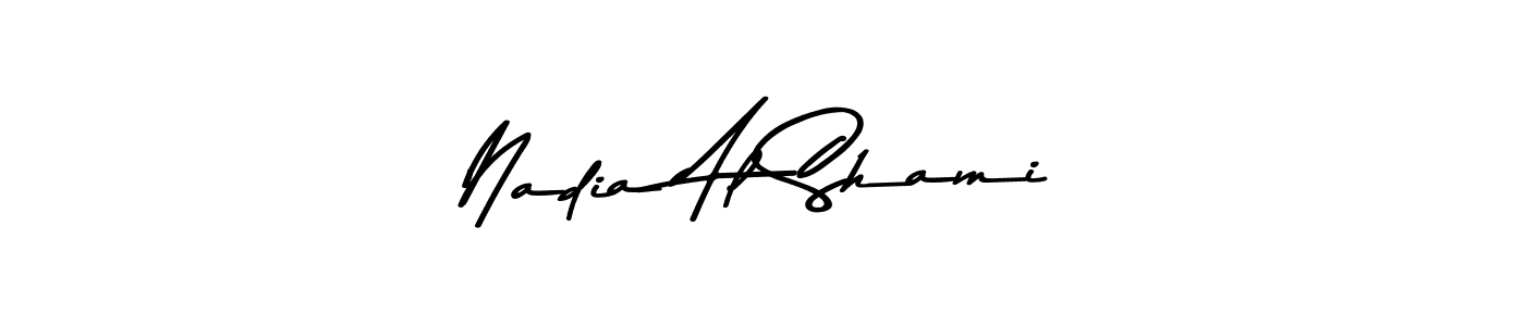 Also You can easily find your signature by using the search form. We will create Nadia Al Shami name handwritten signature images for you free of cost using Asem Kandis PERSONAL USE sign style. Nadia Al Shami signature style 9 images and pictures png