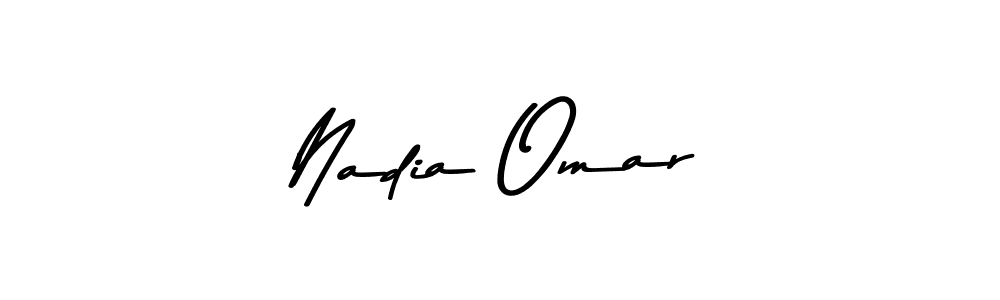 Create a beautiful signature design for name Nadia Omar. With this signature (Asem Kandis PERSONAL USE) fonts, you can make a handwritten signature for free. Nadia Omar signature style 9 images and pictures png