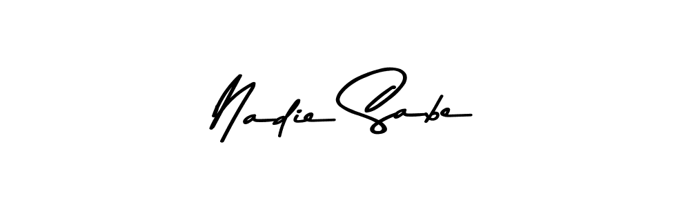 Asem Kandis PERSONAL USE is a professional signature style that is perfect for those who want to add a touch of class to their signature. It is also a great choice for those who want to make their signature more unique. Get Nadie Sabe name to fancy signature for free. Nadie Sabe signature style 9 images and pictures png