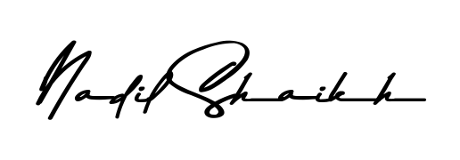 An effortless, minimalist signature concept for Nadil Shaikh using Asem Kandis PERSONAL USE design. Clean lines that look great on any document. Nadil Shaikh signature style 9 images and pictures png