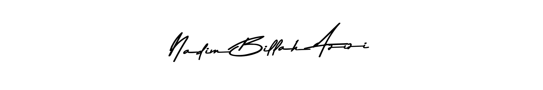 You should practise on your own different ways (Asem Kandis PERSONAL USE) to write your name (Nadim Billah Azizi) in signature. don't let someone else do it for you. Nadim Billah Azizi signature style 9 images and pictures png