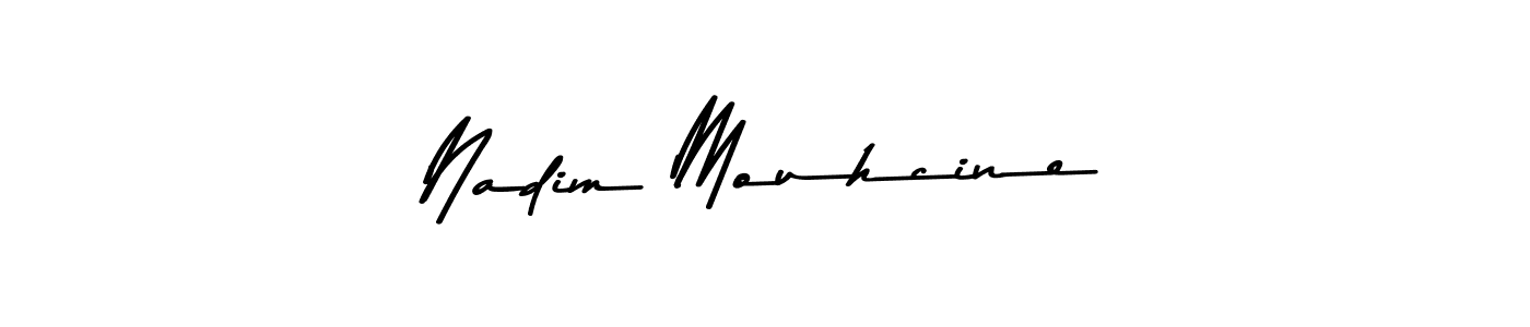 How to make Nadim Mouhcine signature? Asem Kandis PERSONAL USE is a professional autograph style. Create handwritten signature for Nadim Mouhcine name. Nadim Mouhcine signature style 9 images and pictures png