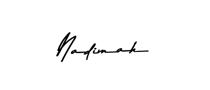 How to make Nadimah signature? Asem Kandis PERSONAL USE is a professional autograph style. Create handwritten signature for Nadimah name. Nadimah signature style 9 images and pictures png