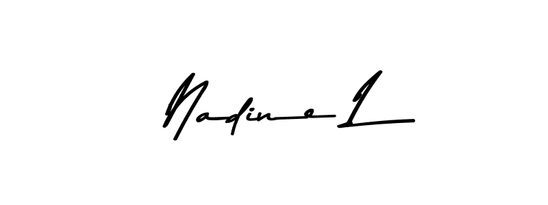 Also we have Nadine L name is the best signature style. Create professional handwritten signature collection using Asem Kandis PERSONAL USE autograph style. Nadine L signature style 9 images and pictures png