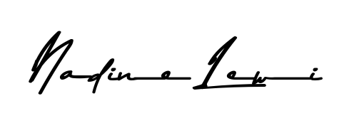 Enhance your business communications with Nadine Lewi signature in Asem Kandis PERSONAL USE lettering. Clean, modern, and universally compatible. Nadine Lewi signature style 9 images and pictures png
