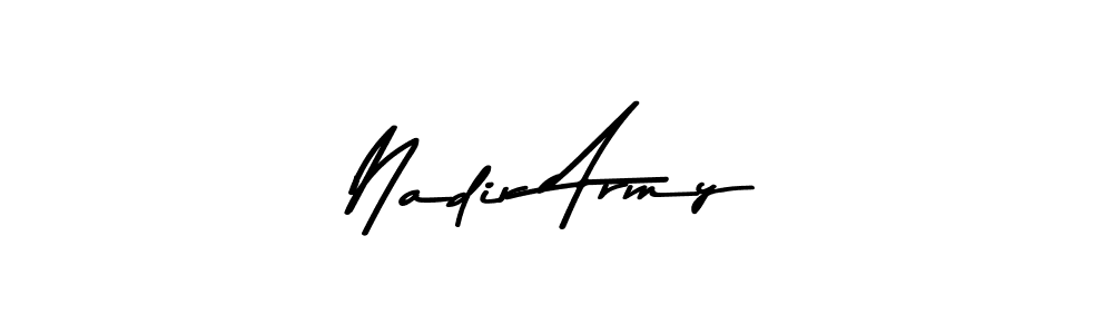 Also we have Nadir Army name is the best signature style. Create professional handwritten signature collection using Asem Kandis PERSONAL USE autograph style. Nadir Army signature style 9 images and pictures png