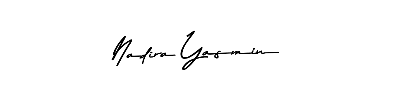 Create a beautiful signature design for name Nadira Yasmin. With this signature (Asem Kandis PERSONAL USE) fonts, you can make a handwritten signature for free. Nadira Yasmin signature style 9 images and pictures png