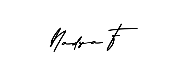 You can use this online signature creator to create a handwritten signature for the name Nadya F. This is the best online autograph maker. Nadya F signature style 9 images and pictures png