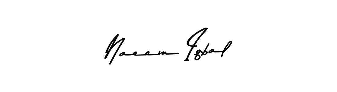 Use a signature maker to create a handwritten signature online. With this signature software, you can design (Asem Kandis PERSONAL USE) your own signature for name Naeem Iqbal. Naeem Iqbal signature style 9 images and pictures png