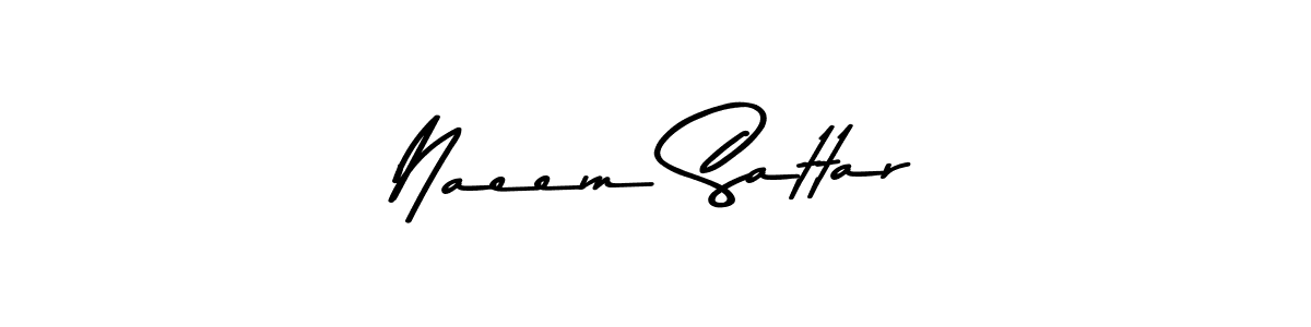 Design your own signature with our free online signature maker. With this signature software, you can create a handwritten (Asem Kandis PERSONAL USE) signature for name Naeem Sattar. Naeem Sattar signature style 9 images and pictures png