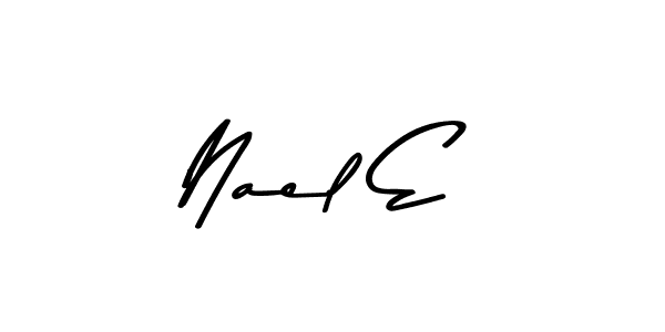 The best way (Asem Kandis PERSONAL USE) to make a short signature is to pick only two or three words in your name. The name Nael E include a total of six letters. For converting this name. Nael E signature style 9 images and pictures png