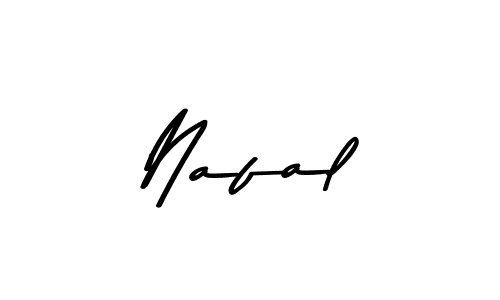 Create a beautiful signature design for name Nafal. With this signature (Asem Kandis PERSONAL USE) fonts, you can make a handwritten signature for free. Nafal signature style 9 images and pictures png