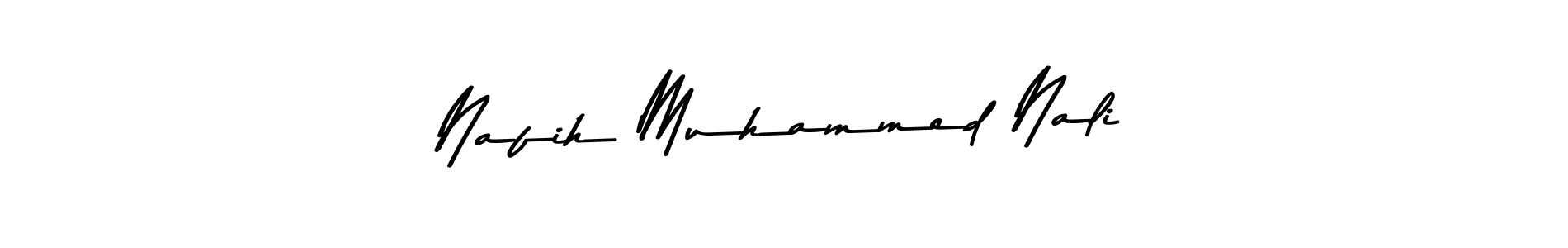 Design your own signature with our free online signature maker. With this signature software, you can create a handwritten (Asem Kandis PERSONAL USE) signature for name Nafih Muhammed Nali. Nafih Muhammed Nali signature style 9 images and pictures png