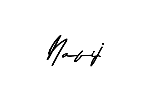 Design your own signature with our free online signature maker. With this signature software, you can create a handwritten (Asem Kandis PERSONAL USE) signature for name Nafij. Nafij signature style 9 images and pictures png