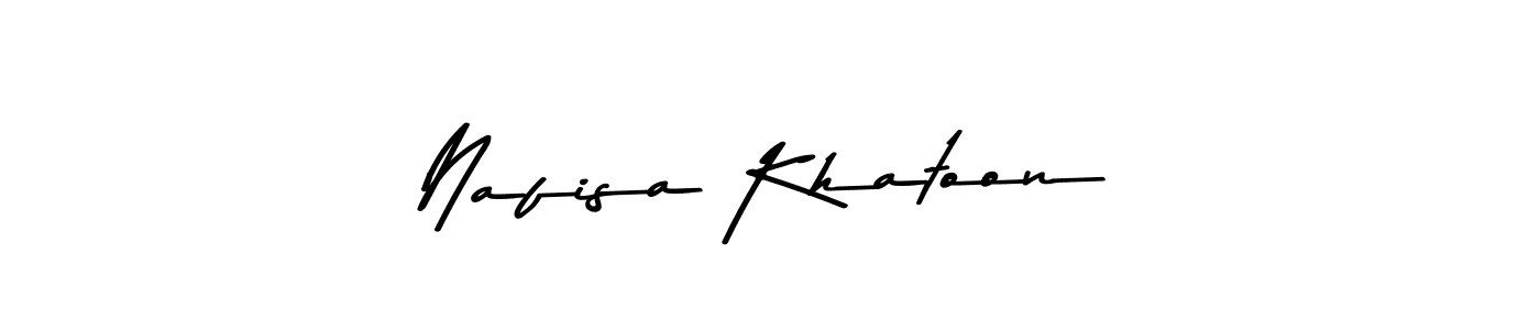 Create a beautiful signature design for name Nafisa Khatoon. With this signature (Asem Kandis PERSONAL USE) fonts, you can make a handwritten signature for free. Nafisa Khatoon signature style 9 images and pictures png