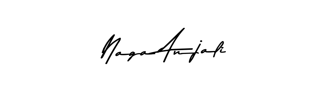 Also You can easily find your signature by using the search form. We will create Naga Anjali name handwritten signature images for you free of cost using Asem Kandis PERSONAL USE sign style. Naga Anjali signature style 9 images and pictures png