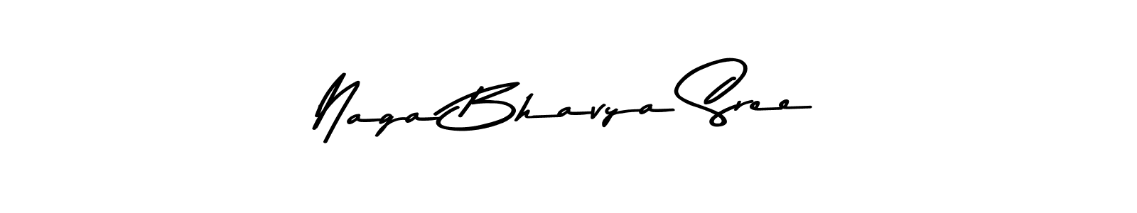 Design your own signature with our free online signature maker. With this signature software, you can create a handwritten (Asem Kandis PERSONAL USE) signature for name Naga Bhavya Sree. Naga Bhavya Sree signature style 9 images and pictures png