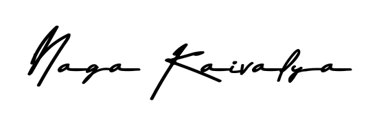 Generate high-definition signature styles for Naga Kaivalya. The Asem Kandis PERSONAL USE typeface ensures crisp legibility and sophisticated design. Naga Kaivalya signature style 9 images and pictures png