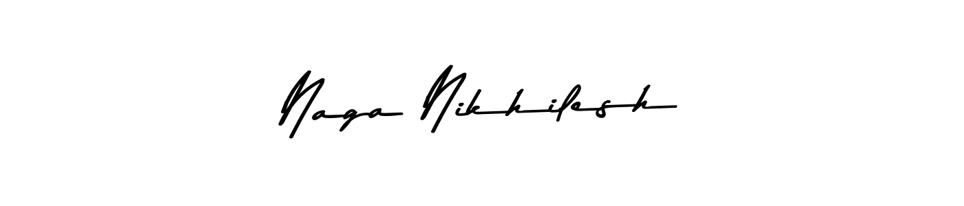This is the best signature style for the Naga Nikhilesh name. Also you like these signature font (Asem Kandis PERSONAL USE). Mix name signature. Naga Nikhilesh signature style 9 images and pictures png